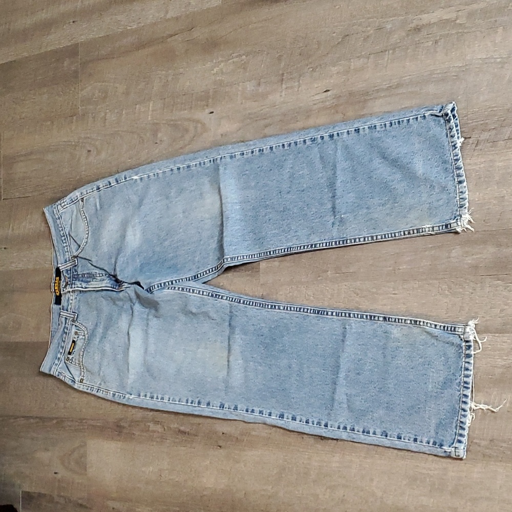 Vintage Kansas High Waist Straight Jeans Size 32 Light Wash